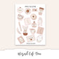 WIZARD CAFE Hobonichi Cousin Weekly Planner Sticker Kit