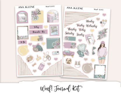 WOOF! Mini Journal Sticker Kit