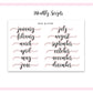 POOLSIDE Monthly Planner Sticker Kit (A5Wide)